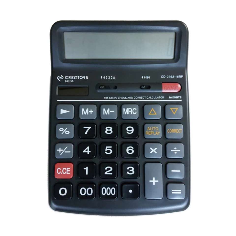 ماشین حساب کریتورز مدل CREATORS CD-2763-16RP ، کارکرده، 16 رقم
